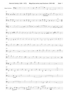 Partition Continuo , partie, Magnificat, The Uppsala Magnificat