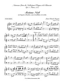 Partition , Noël sur les jeux d’anches, sans tremblant, et en duo (Original notation), Livre de Noëls