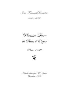 Partition , Offertoire pour le Jour de Pâques «O filii et filiæ», Premier livre de Pièces d Orgue