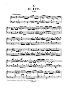 Partition complète (BWV 819), E♭ major, Bach, Johann Sebastian