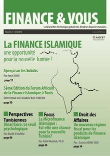 Newsletter Finance&Vous Avril 2012