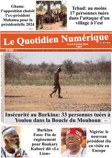 Le Quotidien Numérique d’Afrique N° 2192 - du lundi 15 mai 2023