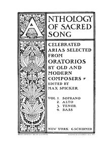 Partition Volume 2 (Mezzo/Alto), Anthology of sacré Song, Spicker, Max