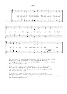 Partition Ps.79: Ach Herr, es ist der Heiden Herr, SWV 176, Becker Psalter, Op.5