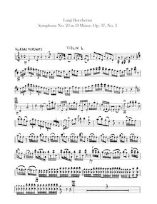 Partition violons I, II, 4 Symphonies, G.515-518 (Op.37), 1. C major2. D major3. D minor4. A major
