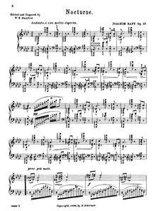 Partition Nocturne en A♭ major: Andante, e con molto espress, Album lyrique