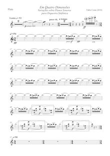 Partition flûte 1, Em quatro dimensões, Variações sobre planos sonoros para orquestra sinfônica