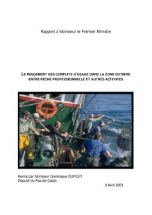 Le Règlement des conflits d usage dans la zone côtière entre pêche professionnelle et autres activités