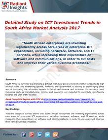 ICT Investment Trends in South Africa Market Analysis Report 2017