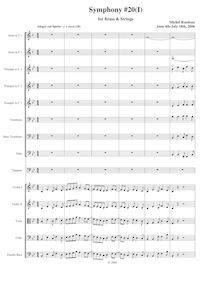 Partition , Allegro con Spirito, Symphony No.20, B-flat major, Rondeau, Michel