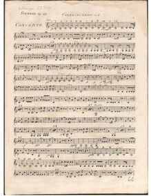 Partition cor 2 (en C), Piano Concerto en C major, Op.40, C major