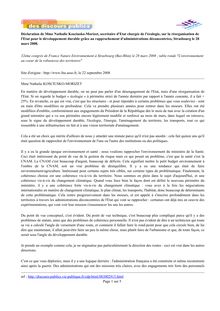 Déclaration de Mme Nathalie Kosciusko-Morizet, secrétaire d'Etat ...