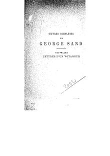 Nouvelles lettres d un voyageur / par George Sand