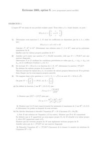 Ecricome 2005 mathematiques classe prepa hec (s)