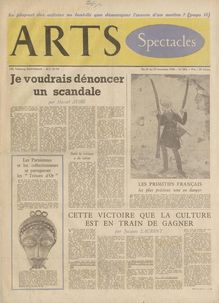 ARTS N° 594 du 21 novembre 1956