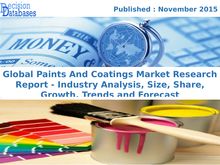 Paints And Coatings Market Analysis Report and Forecasts 2014 to 2021