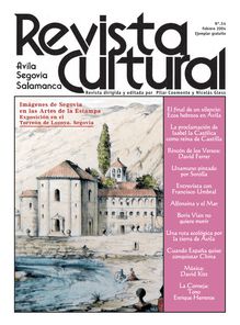 Revista Cultural (Ávila, Segovia, Salamanca). Dirigida y editada por Pilar Coomonte y Nicolás Gless.  Nº. 54, Febrero 2004.