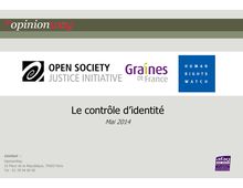 Les contrôles d identité en France - Sondage