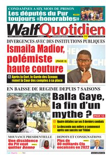 Walf Quotidien N° 9231 - du mardi 3 janvier 2023