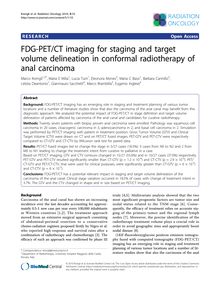 FDG-PET/CT imaging for staging and target volume delineation in conformal radiotherapy of anal carcinoma