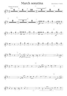 Partition Alto Saxophones, March Sonatina, Bb, Shigeta, Takuya