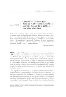 Lire le texte en entier (format pdf) - Octobre 1917 : révolution ...