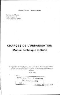 Charges de l urbanisation. : 2753_1