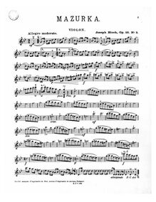 Partition de violon, 4 Bagatelles, Bagatelles pour le violon avec accompagnement de piano
