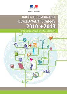Stratégie nationale de développement durable 2010-2013. Vers une économie verte et équitable.- Ed. 2010.- 54 p. : 2010_1_ENG