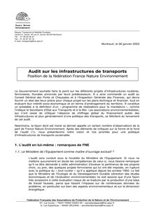 Audit infra, position FNE version 4  1 