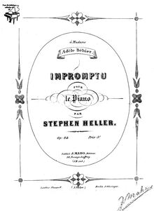 Partition complète, Impromptu, Op.84, Heller, Stephen