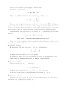 Première composition de Mathématiques 2007 CAPES de mathématiques CAPES (Externe)