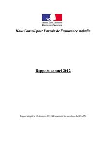 Haut conseil pour l avenir de l assurance maladie - Rapport annuel 2012