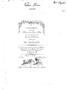 Partition violons I, Piano Concerto No.26, Krönungskonzert ; Coronation Concerto par Wolfgang Amadeus Mozart