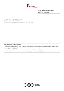 Amiens: Le Castrum - article ; n°2 ; vol.2, pg 55-61