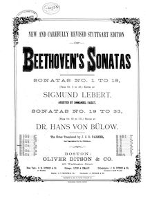 Partition complète, Piano Sonata No.9, E major, Beethoven, Ludwig van