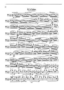 Partition de violoncelle, valses, Chopin, Frédéric par Frédéric Chopin