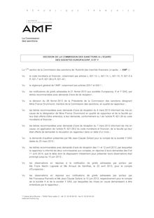 Luc Besson - Europacorp - Décision de la Commission des sanctions 