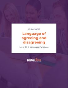 Language of agreeing and disagreeing
