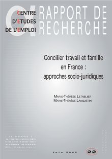 Concilier travail et famille en France : approches socio-juridiques