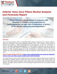 Inferior Vena Cava Filters Market Trends and Forecast Report