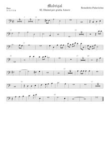 Partition viole de basse, Madrigali a 5 voci, Libro 7, Pallavicino, Benedetto par Benedetto Pallavicino
