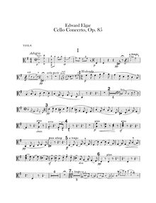 Partition altos, violoncelle Concerto en E Minor, Op.85, E minor