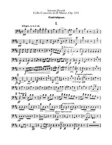 Partition Basses, violoncelle Concerto, Koncert pro violoncello a orchestr