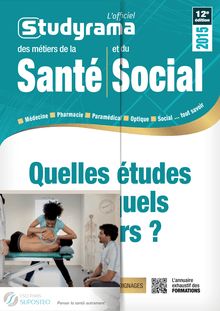 L officiel Studyrama des métiers de la Santé et du Social 2015