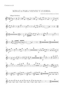 Partition clarinette (B♭), Sonata para viento, cuerda y arpa, Sonata for Winds, Strings and Harp