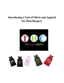 Introducing a Line of Shirts and Apparel for Hula Hoopers
