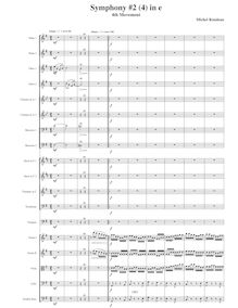 Partition I, Adagio - Allegro, Symphony No.2, E minor, Rondeau, Michel