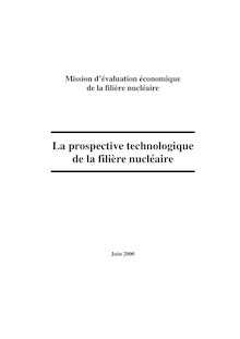 La prospective technologique de la filière nucléaire : rapport