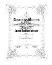 Partition complète, Les papillons, E major, Hellmesberger Sr., Joseph